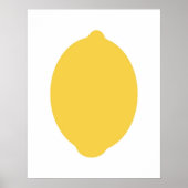 Moderner Lemon-Druck Poster (Vorne)