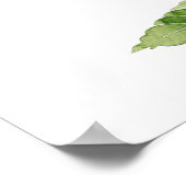 Moderner Lemon Garden 24x36" Hochzeitsempfang Poster (Ecke)