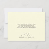 Moderner Lemon Garden | Gelbe Dankeschön-Karte Dankeskarte (Rückseite)