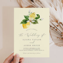 Moderner Lemon Garden | Gelbe einfache Hochzeit