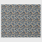 Moderner Leopard Design Wasserfarbenstil Geschenkpapier (Flach)