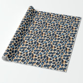 Moderner Leopard Design Wasserfarbenstil Geschenkpapier (Ungerollt)