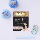 Moderner Leopard House Reinigungsservice & Haushal Flyer (Einzeln)