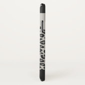 Moderner Leopardendruck in Schwarz/Weiß Case-Mate iPhone Hülle (Hinten/Rechts)