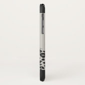 Moderner Leopardendruck in Schwarz/Weiß Case-Mate iPhone Hülle (Hinten/Links)