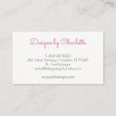 Moderner Leuchter Visitenkarte (Rückseite)