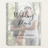 Moderner LGBTQ Hochzeitsplaner für Foto Planer (Vorderseite)