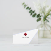 Moderner Lichtstrahl auf Silbergraue Schatten Visitenkarte (Stehend Vorderseite)