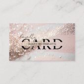 Moderner, Lightpink-Gold-Glitzer Salon, 10 - Begleitkarte (Vorderseite)