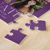 Moderner Lila 9-Fotolage-Abschluss Puzzle (Seite)