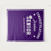 Moderner Lila Abschluss Foto Stand Hintergrund Wandteppich (Vorderseite (Horizontal))