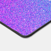 Moderner Lila Aquamariner Blue Glitzer Ombre Perso Schreibtischunterlage (Ecke)