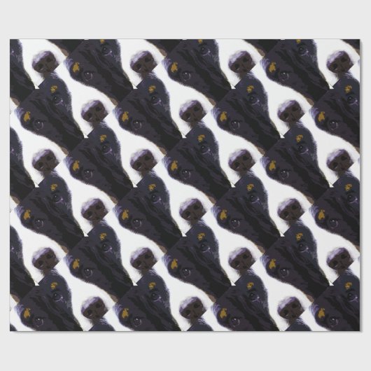 moderner lila Bernese Gebirgshund Geschenkpapier (Flach)