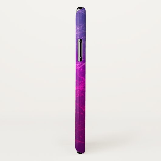 Moderner Lila-blauer polygonaler Hintergrund Case-Mate iPhone Hülle (Hinten/Rechts)