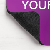 Moderner Lila Farbton Ombre & bearbeitbarer Weißte Mousepad (Ecke)