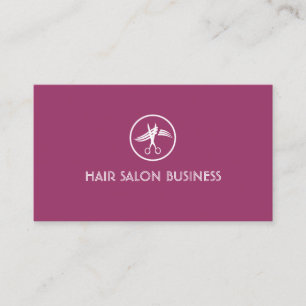 Moderner Lila Friseursalon Schönheitssalon Treuekarte
