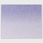 Moderner Lila Glitzer Glitzern Personalisiert Name Geschenkpapier (Flach)