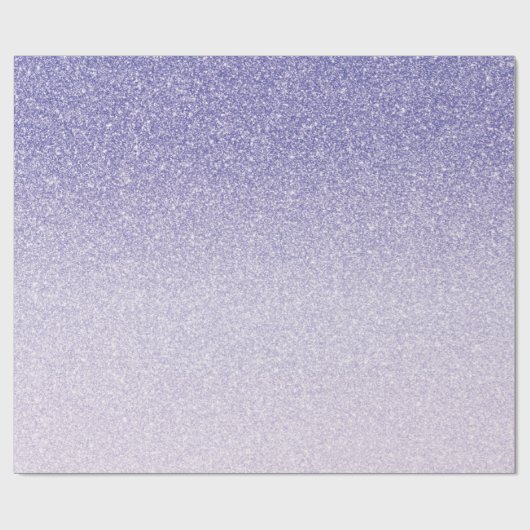 Moderner Lila Glitzer Glitzern Personalisiert Name Geschenkpapier (Flach)