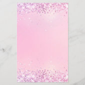 Moderner Lila Glitzer Lila Salonpreisliste Flyer (Hinten)