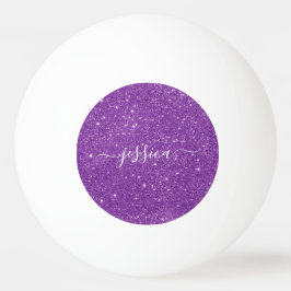 Moderner lila Glitzer  Tischtennisball