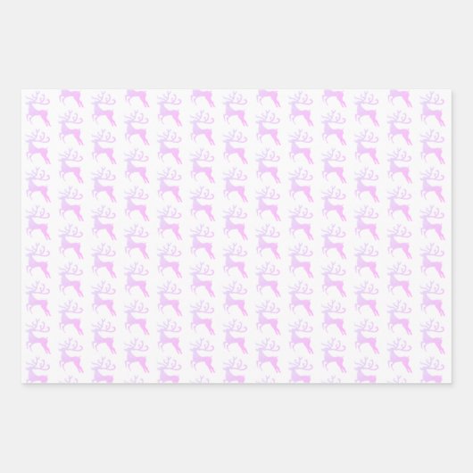 Moderner Lila Glitzer Weihnachtsmann Geschenkpapier Set (Vorderseite 3)