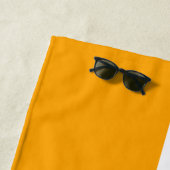 Moderner Lila, goldgelber Farbblock Strandtuch (Beispiel)