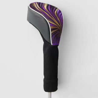 Moderner Lila Goldrausch Golf Headcover