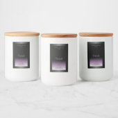 Moderner, Lila Gradient Product Label Glitzer Lebensmitteletikett (Flaschen)