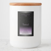 Moderner, Lila Gradient Product Label Glitzer Lebensmitteletikett (Vorderseite)