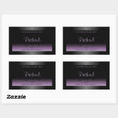 Moderner, Lila Gradient Product Label Glitzer Rechteckiger Aufkleber (Blatt)