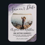 Moderner Lila Grauer Glitzer Park Rett T Date Foto Magnet<br><div class="desc">Einfaches modernes funkelndes Foto Save the Date Einladungs-Magnet. Passen Sie es mit Ihrem eigenen Foto und Informationen an. Von Miri Kreationen - nur für Sie im Kopf geschaffen. Alle Rechte vorbehalten.</div>