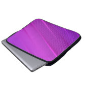 Moderner Lila Halftone Textur Laptop-Sieb Laptopschutzhülle (Vorne Knopf)