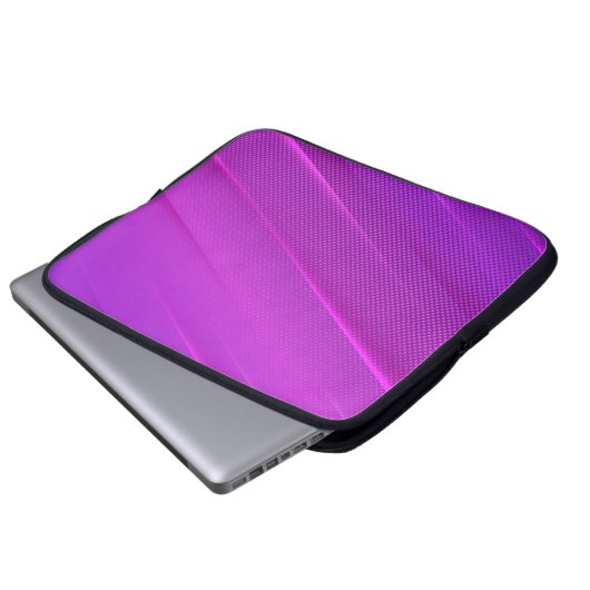 Moderner Lila Halftone Textur Laptop-Sieb Laptopschutzhülle (Vorne Knopf)