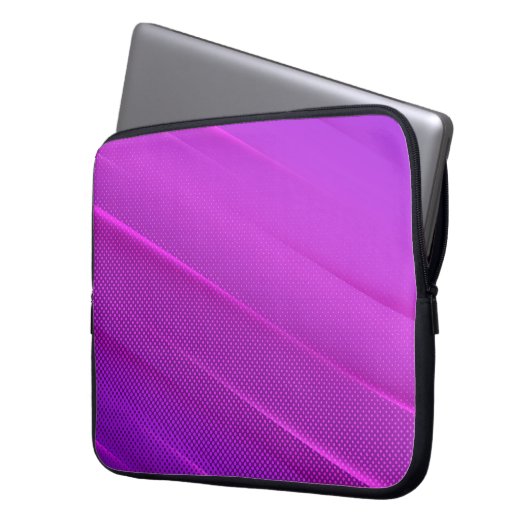 Moderner Lila Halftone Textur Laptop-Sieb Laptopschutzhülle (Vorderseite Links)