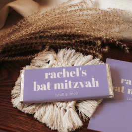 Moderner Lila Lavender Bat Mitzvah Custom