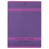 Moderner Lila Lederlook Klemmbrett (Rückseite)