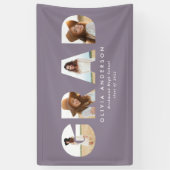 Moderner lila lila Multi-Foto-Abschluss Banner (Vertikal)