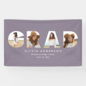 Moderner lila lila Multi-Foto-Abschluss Banner (Horizontal)