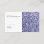 Moderner Lila Metallic-Finanzberater Visitenkarte (Rückseite)