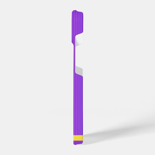 Moderner Lila Personalisierter Name iPhone Case iPhone Hülle (Linke Seite)