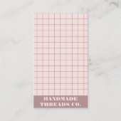 Moderner Lila Prüfmuster QR-Code Visitenkarte (Vorderseite)