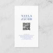 Moderner Lila QR-Code Visitenkarte (Rückseite)