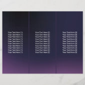 Moderner Lila Schönheitssalon Wellness-Center Tri- (Rückseite)