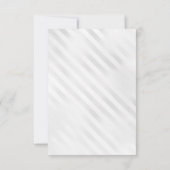 Moderner Lila Silberballon Glam Glitzer Geburtstag Dankeskarte (Rückseite)