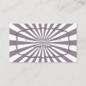 Moderner Lila Sonnenstrahl Streifen Visitenkarte (Vorderseite)