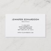 Moderner lila Spritzer in Wasserfarbe beruflich Visitenkarte (Rückseite)