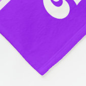 Moderner, Lila Star-Muster - Personalisierter Name Fleecedecke (Ecke)