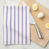Moderner Lila Streifen Geschirrtuch (Viertel Falte)