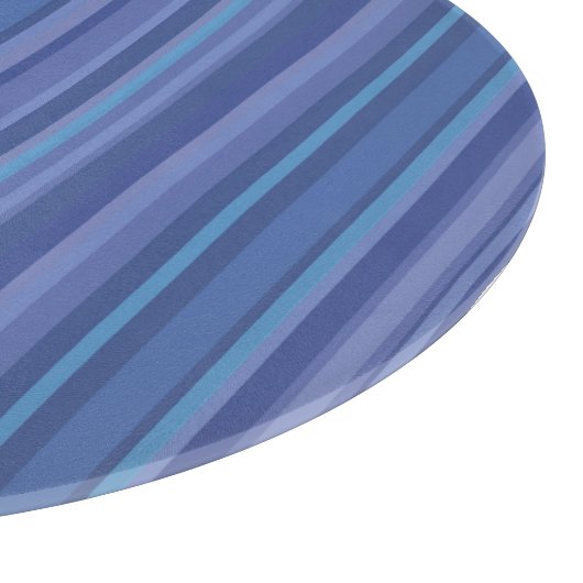 Moderner Lila Streifen Schneidebrett (Ecke)