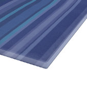 Moderner Lila Streifen Schneidebrett (Ecke)